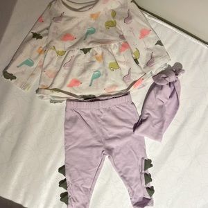 Cat and Jack Baby girl dinosaur outfit
